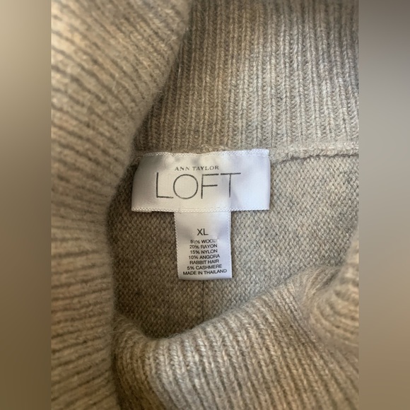 Loft wool cashmere blend dolman turtleneck - Picture 4 of 6
